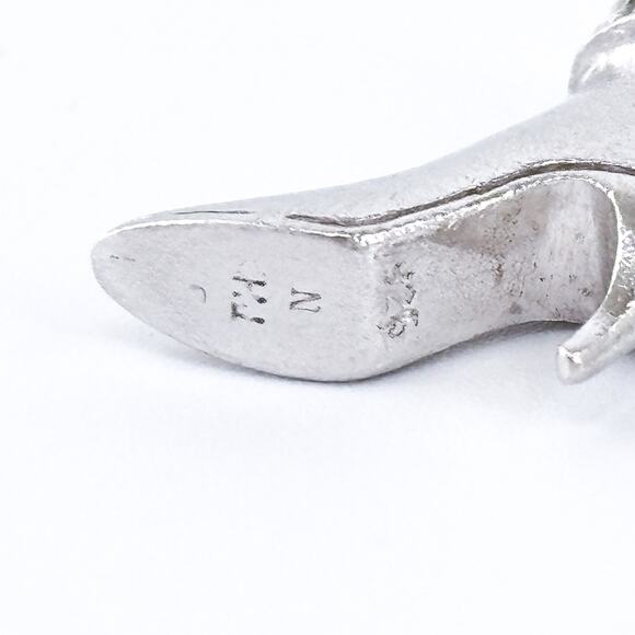 Vintage Sterling Silver 925 High-Heel Shoe Pendant | Dainty Shoe Charm - Picture 8 of 10